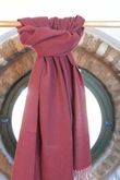 Highland Cotton Cashmere Scarf Burgundy /20=